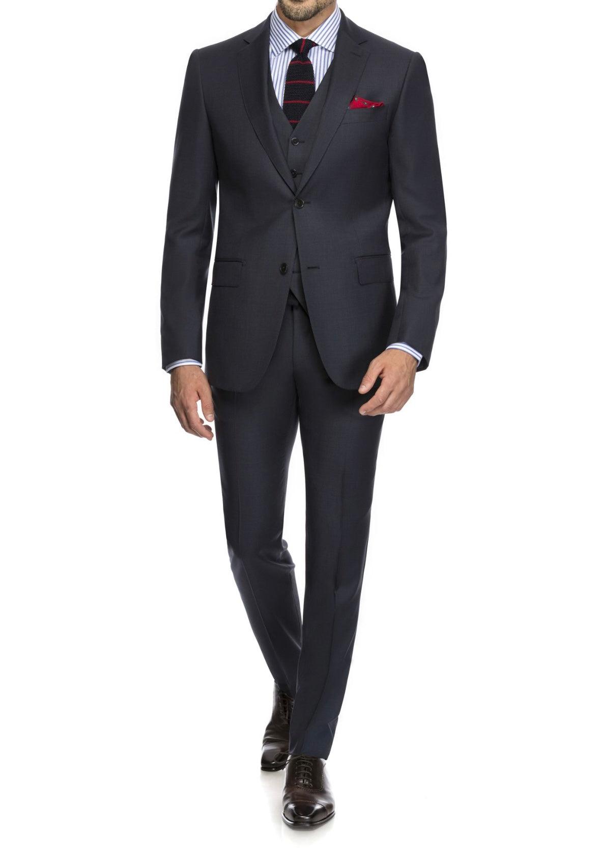 SEMI BESPOKE SUIT | SINGLE BREASTED | DARK CHARCOAL GREY