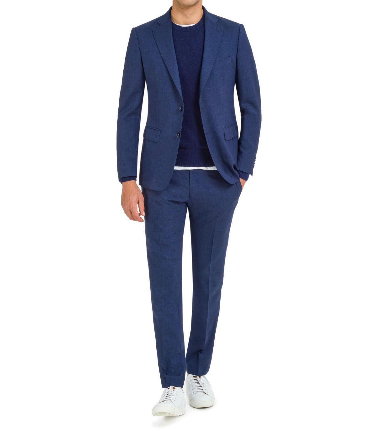 SEMI BESPOKE Casual Stretch Suit | ELECTRIC BLUE - MATHIEU CASTANIER MC