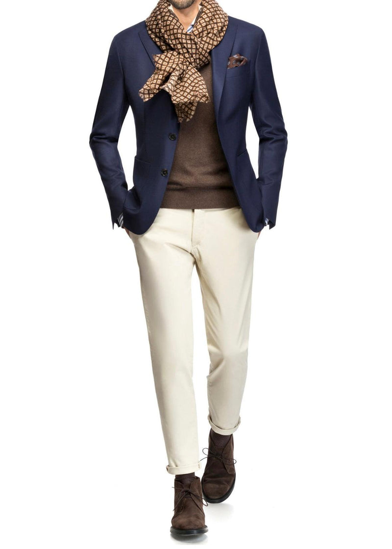 SEMI BESPOKE CASUAL JACKET | NAVY BLUE SUPER 150’S | LORO PIANA