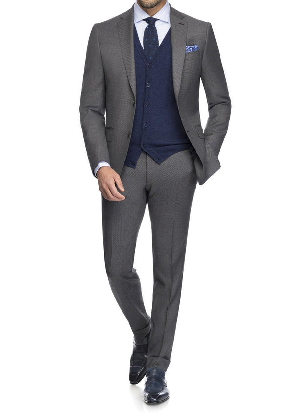 SEMI BESPOKE SUIT | SINGLE BREASTED | CAVIAR GREY