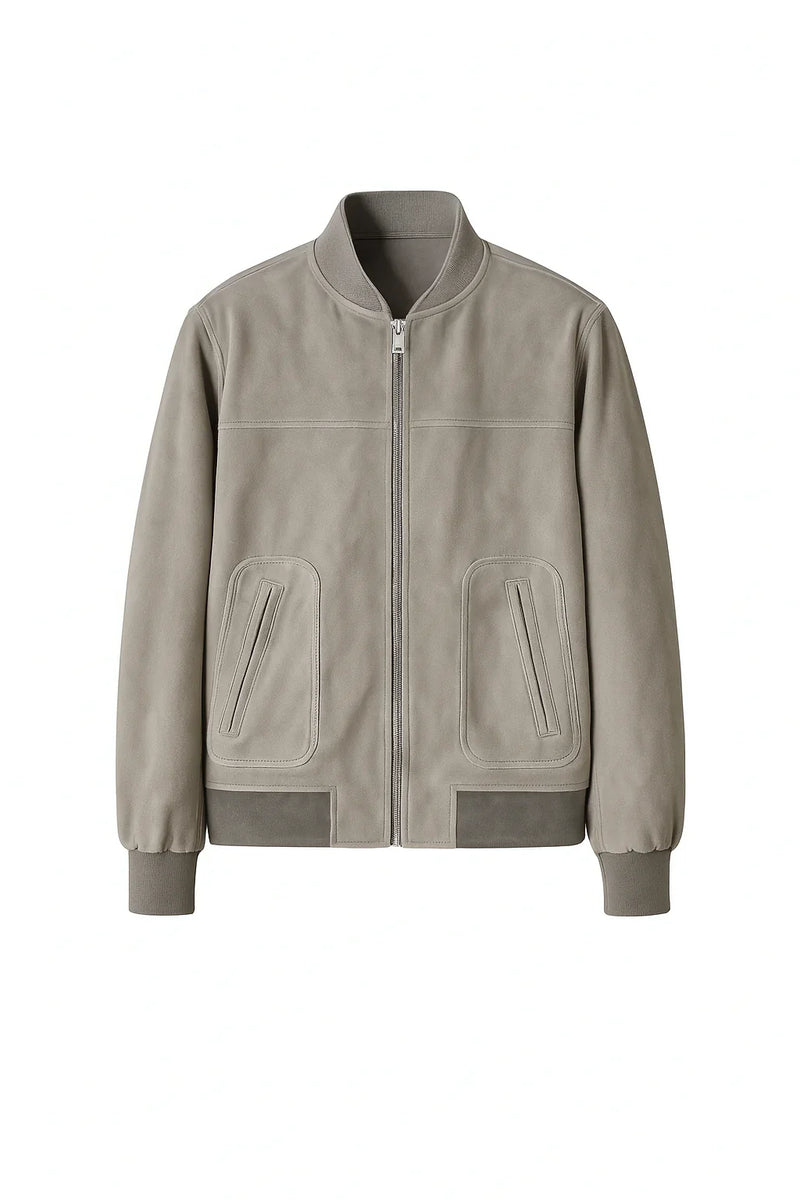 MC Bombers • Men’s Suede Leather Bomber Jacket