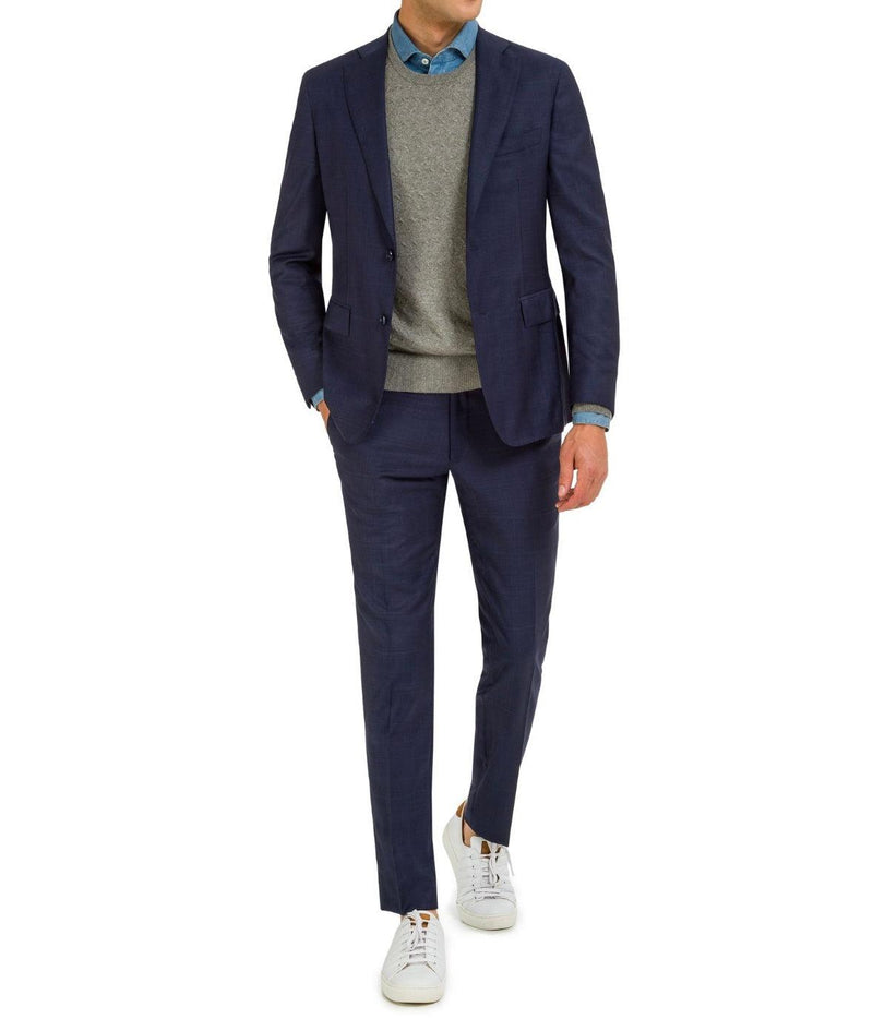 SEMI BESPOKE Casual Stretch Suit | DARK NAVY BLUE - MATHIEU CASTANIER MC