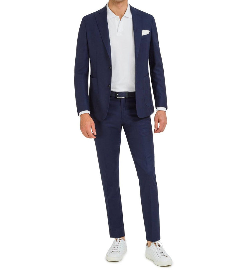 SEMI BESPOKE Casual Stretch Suit | NAVY BLUE - MATHIEU CASTANIER MC