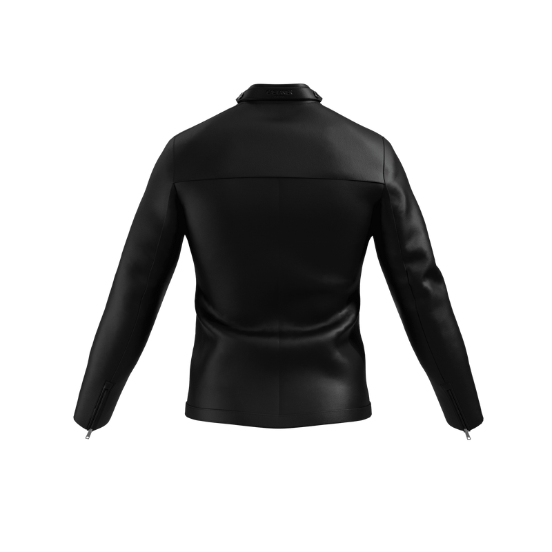 MC Tab Nappa Leather Jacket - Black - MATHIEU CASTANIER MC