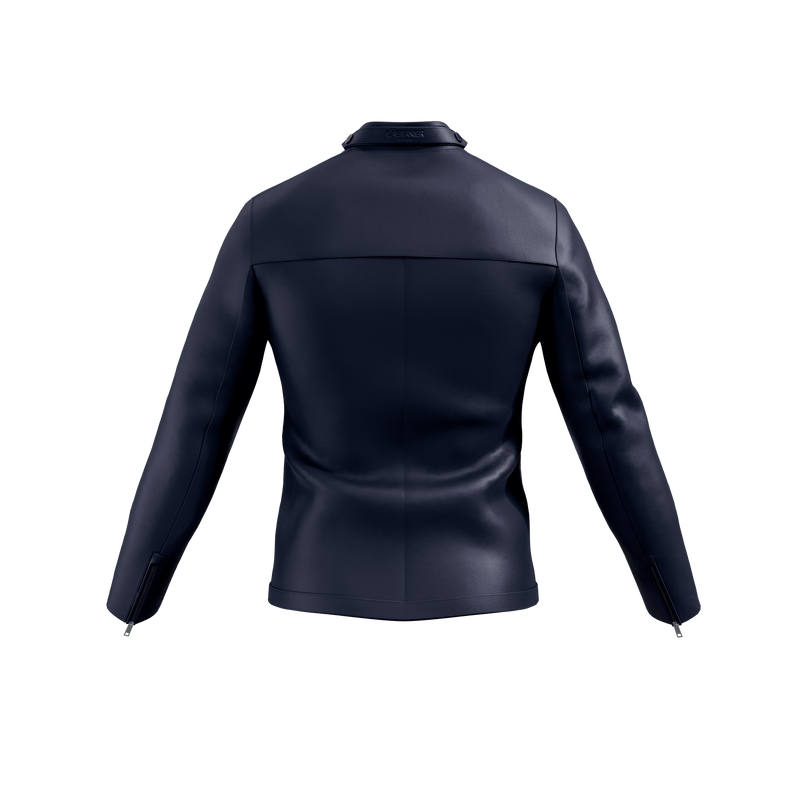 MC Tab Nappa Leather Jacket - Midnight Blue - MATHIEU CASTANIER MC