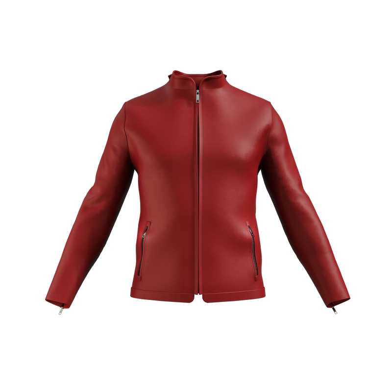 MC Tab Nappa Leather Jacket - RED - MATHIEU CASTANIER MC