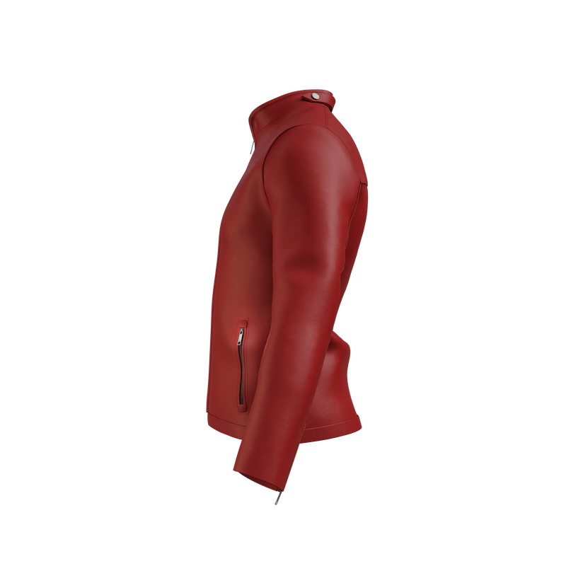 MC Tab Nappa Leather Jacket - RED - MATHIEU CASTANIER MC