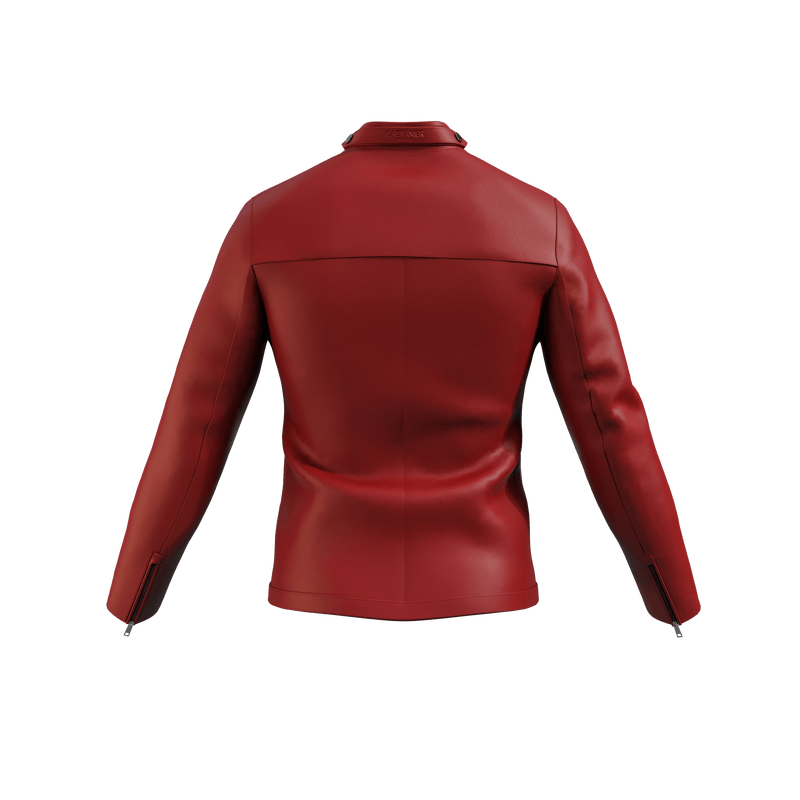 MC Tab Nappa Leather Jacket - RED - MATHIEU CASTANIER MC